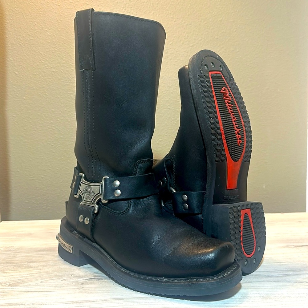 Milwaukee Leather Motorcycle Boots. 6.5C